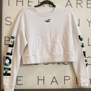 White Holister sweater
